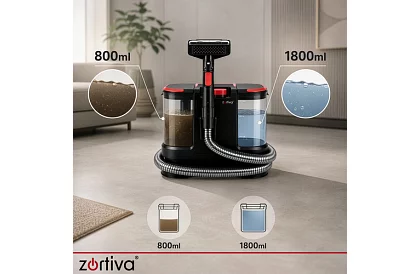 Aspirator cu spălare VacTrim Zortiva 800 W, 17 000 Pa, pentru tapițerie și covoare