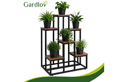 Stativ elegant din metal pentru flori 67 × 34,5 × 51 cm – 6 niveluri