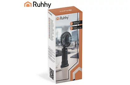 Mini ventilator portabil 2400 mAh USB-C – ventilator manual, de birou și suspendat