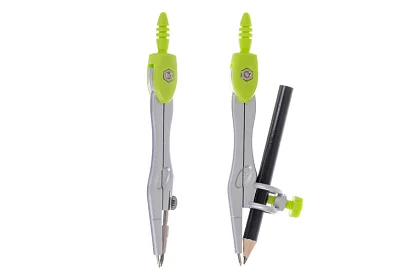 Set geometric de 10 piese – compas, riglă, raportor și materiale didactice
