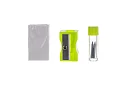 Set geometric de 10 piese – compas, riglă, raportor și materiale didactice