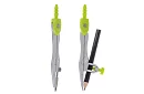 Set geometric de 10 piese – compas, riglă, raportor și materiale didactice