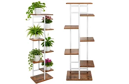 Stativ elegant din metal pentru flori 120 × 42 × 23,5 cm – 7 niveluri
