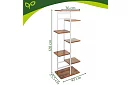 Stativ elegant din metal pentru flori 120 × 42 × 23,5 cm – 7 niveluri