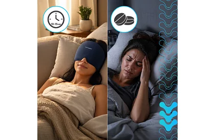 Căciulă de răcire și încălzire cu gel 360° – mască de compresie pentru relaxare