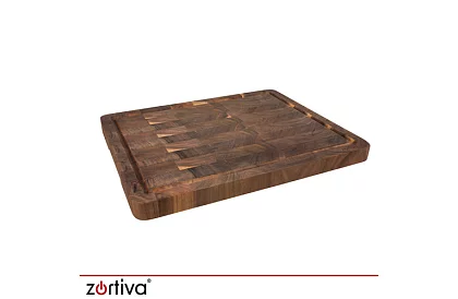 Placă de lemn pentru bucătărie 43 × 33 cm – placă masivă din lemn de acacia
