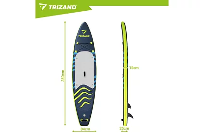 Paddleboard 350 cm – placă SUP gonflabilă cu pagină, scaun, pompă și set de accesorii