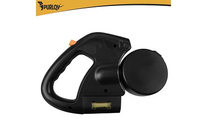 Automatice dublu Flexi lesă pentru 2 câini – 2 × 3 m, iluminare LED