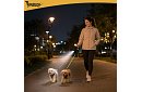 Automatice dublu Flexi lesă pentru 2 câini – 2 × 3 m, iluminare LED
