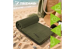 Prosop de mână din microfibră cu uscare rapidă 120 × 60 cm – verde