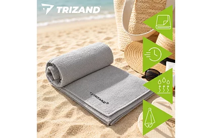Prosop de uscare rapidă din microfibră 120 × 60 cm – gri