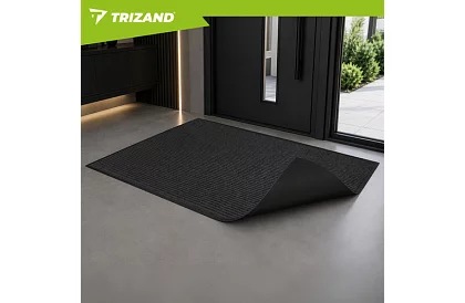 Covoare de intrare 80 × 120 cm cu partea inferioară antiderapantă – gri