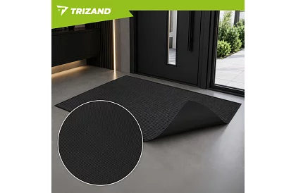 Covoare de intrare 80 × 120 cm cu partea inferioară antiderapantă – gri