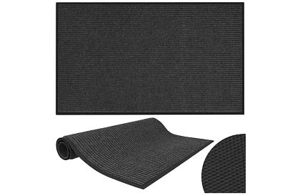 Covoare de intrare 80 × 120 cm cu partea inferioară antiderapantă – gri