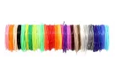 Filamente PLA pentru pixuri 3D 30 × 5 m – set de 30 de culori, inclusiv luminoase