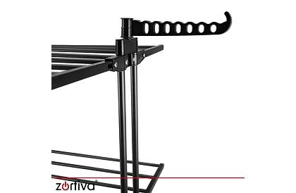 Răzătoare mare pliabilă pentru rufe cu roți - 3 niveluri, extensibilă, 178 cm