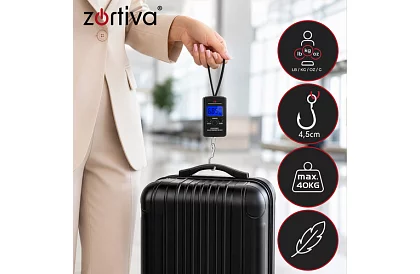 Cântar electronic de bagaje cu cârlig de 40 kg