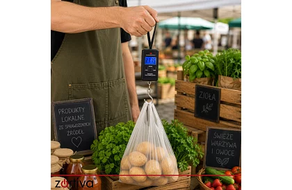 Cântar electronic de bagaje cu cârlig de 40 kg