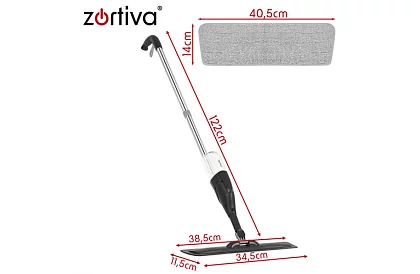 Mop spray cu pulverizator 300 ml + 3 huse din microfibră