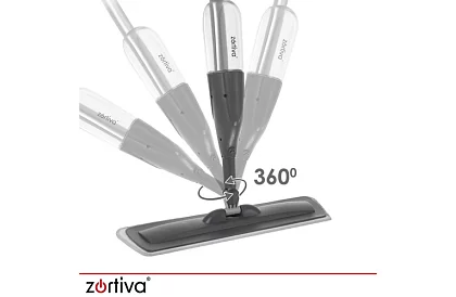 Mop spray cu pulverizator 300 ml + 3 huse din microfibră