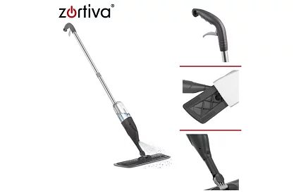Mop spray cu pulverizator 300 ml + 3 huse din microfibră