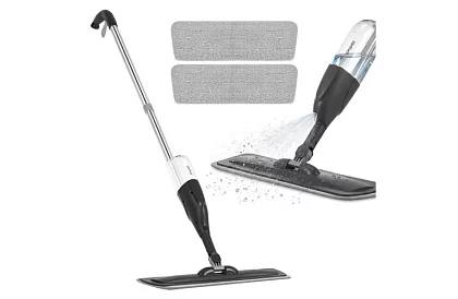 Mop spray cu pulverizator 300 ml + 3 huse din microfibră