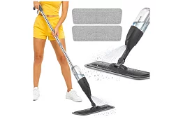 Mop spray cu pulverizator 300 ml + 3 huse din microfibră