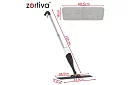 Mop spray cu pulverizator 300 ml + 3 huse din microfibră