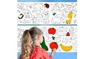 Rolă autocolantă pentru desenat pentru copii 300 × 30 cm