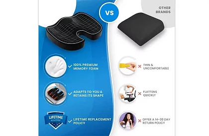 Scaun ortopedic SolFit – scaun ergonomic pentru o ședere confortabilă