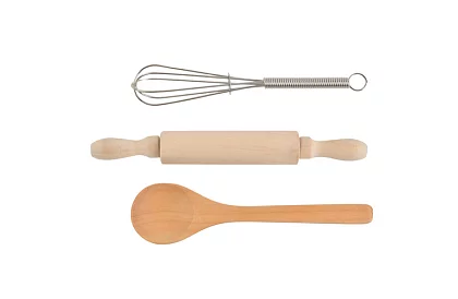 Set de gătit pentru copii Little Chef 7 în 1 – șorț, pălărie, mănuși și ustensile de bucătărie
