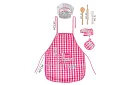 Set de gătit pentru copii Little Chef 7 în 1 – șorț, pălărie, mănuși și ustensile de bucătărie