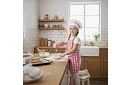 Set de gătit pentru copii Little Chef 7 în 1 – șorț, pălărie, mănuși și ustensile de bucătărie