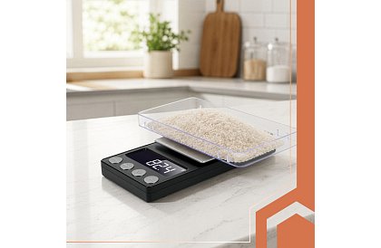 Cântar de buzunar precis 500 g / 0,01 g – ideal pentru bijuterii, laboratoare, hobby și bucătărie