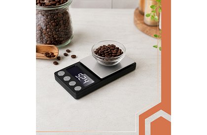 Cântar de buzunar precis 500 g / 0,01 g – ideal pentru bijuterii, laboratoare, hobby și bucătărie
