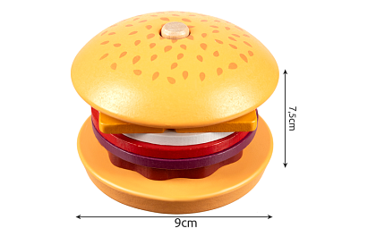 Puzzle din lemn Burger – jucărie educativă pentru dezvoltarea motricității și a gândirii logice