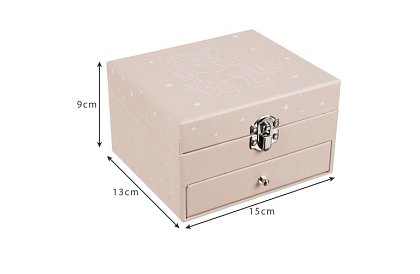 Cutie box pentru fetițe cu cutie muzicală și unicorn