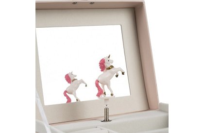 Cutie box pentru fetițe cu cutie muzicală și unicorn