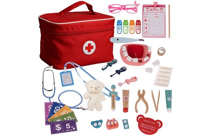 Set medical pentru copii – mic doctor, dentist și asistent medical cu accesorii