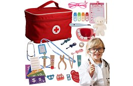 Set medical pentru copii – mic doctor, dentist și asistent medical cu accesorii