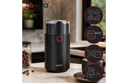 Râșnița electrică Zortiva 150 W – măcinare rapidă a cafelei, nucilor și condimentelor