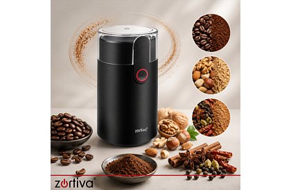 Râșnița electrică Zortiva 150 W – măcinare rapidă a cafelei, nucilor și condimentelor