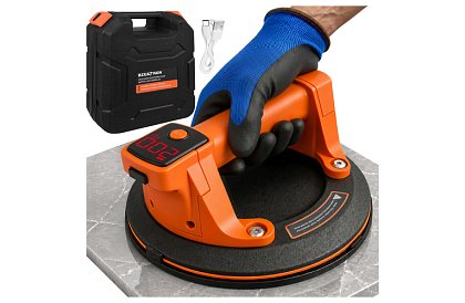 Ventuză electrică cu vacuum de 200 mm cu LCD și capacitate de până la 200 kg