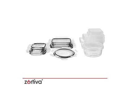 Containere pentru alimente 12 buc, 5 dimensiuni, pentru cuptor cu microunde, mașină de spălat vase și congelator