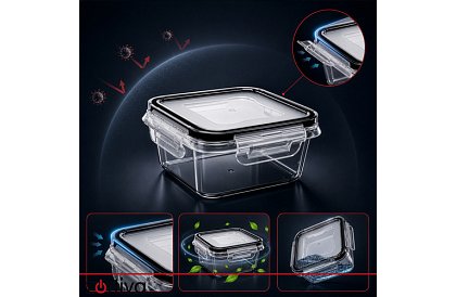Containere pentru alimente 12 buc, 5 dimensiuni, pentru cuptor cu microunde, mașină de spălat vase și congelator