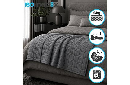 Pătura grea antistres - Sensory Gray 6 kg, 200 × 150 cm