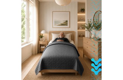 Pătura grea antistres - Sensory Gray 6 kg, 200 × 150 cm