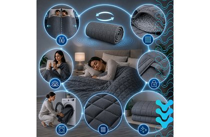 Pătura grea antistres - Sensory Gray 6 kg, 200 × 150 cm