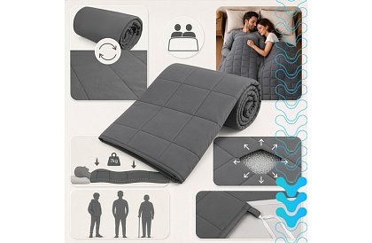 Pătura grea antistres - Sensory Gray 7 kg, 200 × 150 cm