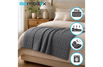 Pătura grea antistres - Sensory Gray 8 kg, 200 × 150 cm